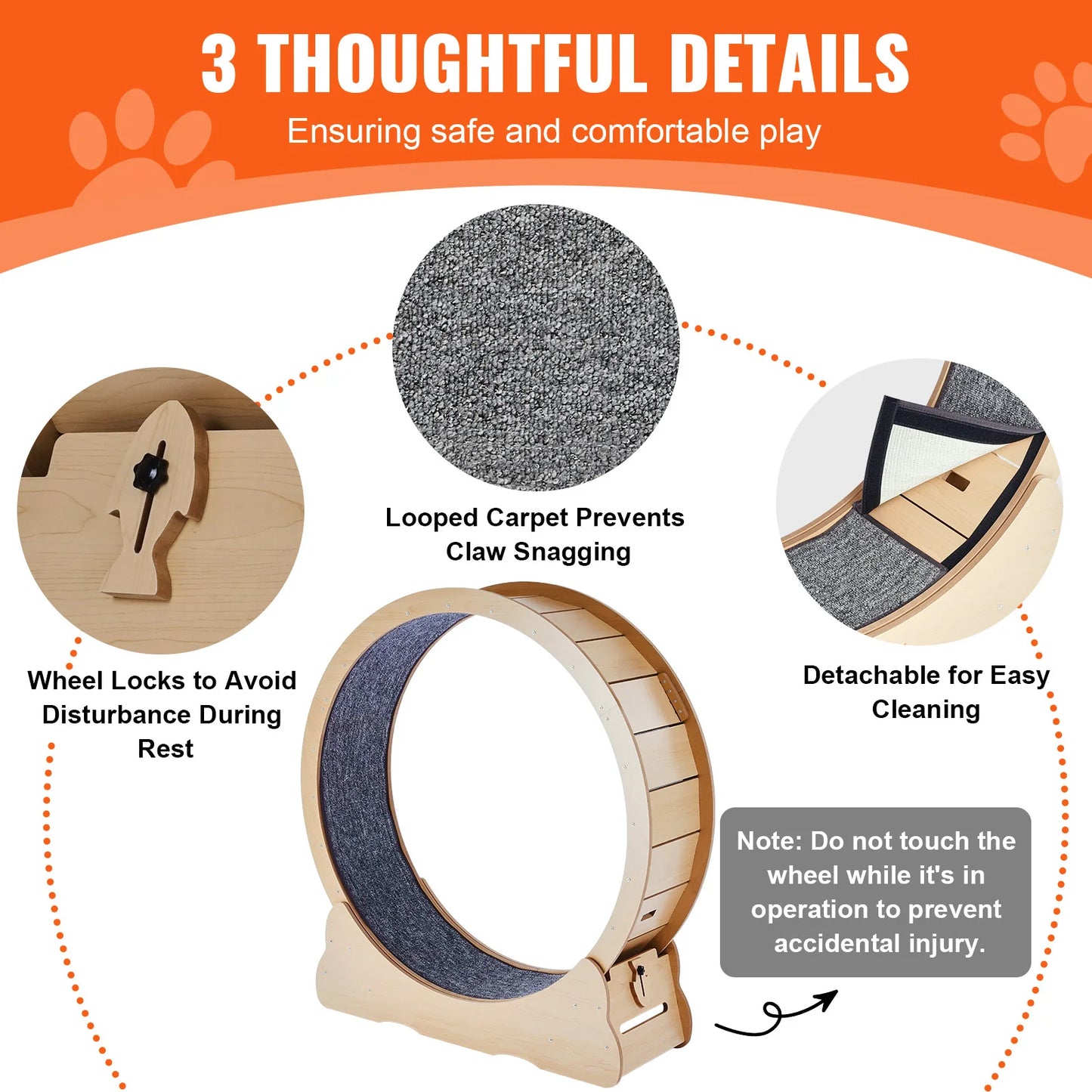 LovePetHouse™ SilentSprint Cat Exercise Wheel