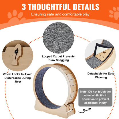 LovePetHouse™ SilentSprint Cat Exercise Wheel