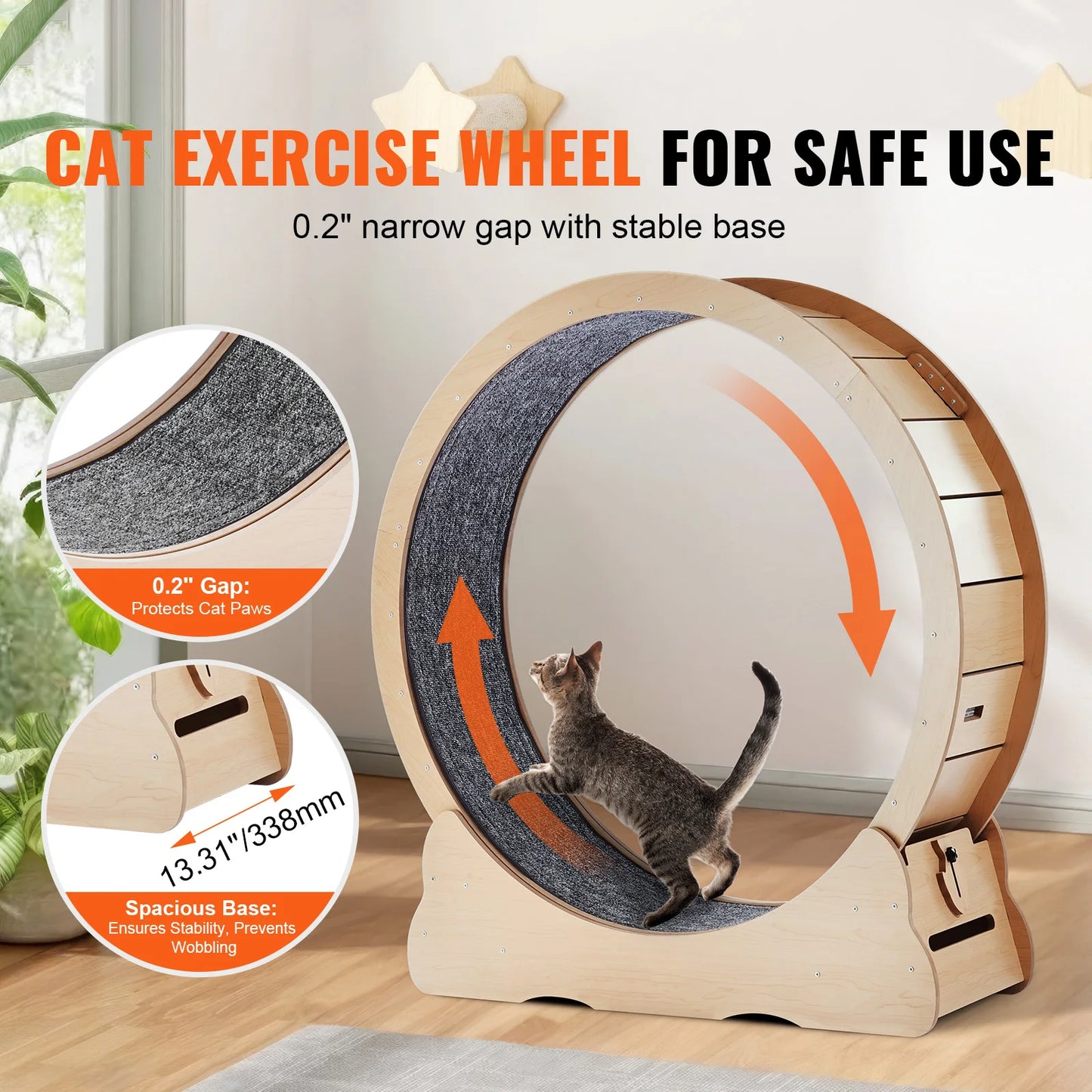 LovePetHouse™ SilentSprint Cat Exercise Wheel