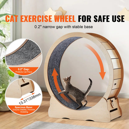LovePetHouse™ SilentSprint Cat Exercise Wheel