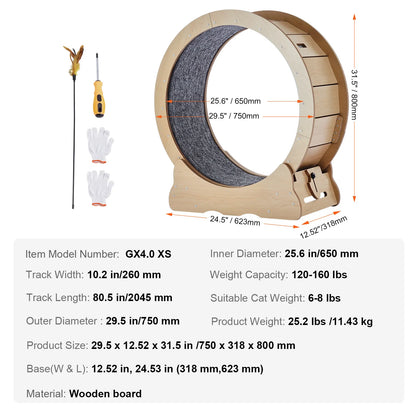 LovePetHouse™ SilentSprint Cat Exercise Wheel