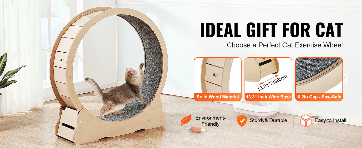 LovePetHouse™ SilentSprint Cat Exercise Wheel