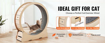 LovePetHouse™ SilentSprint Cat Exercise Wheel