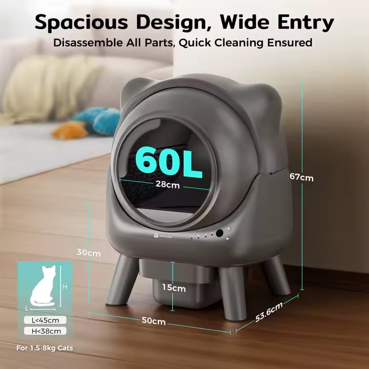 Amicura Cura X1 Automatic Cat Litter Box Self