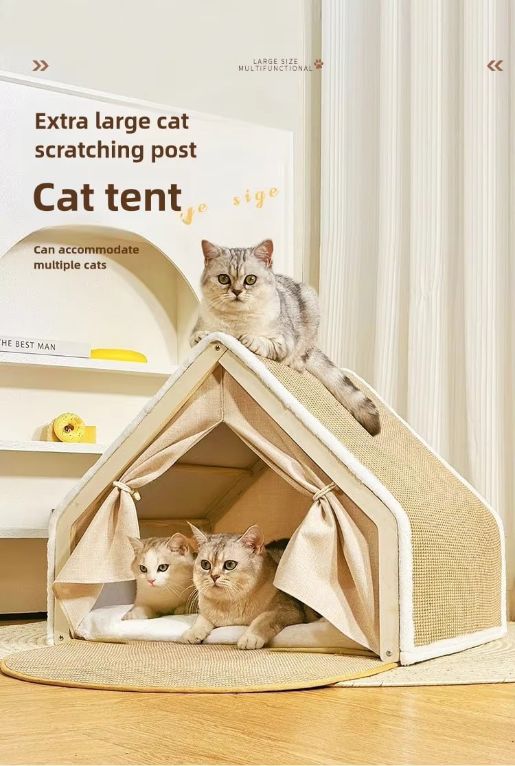 Semi-open cat house