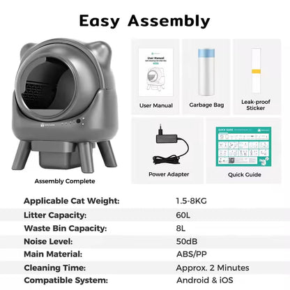 Amicura Cura X1 Automatic Cat Litter Box Self